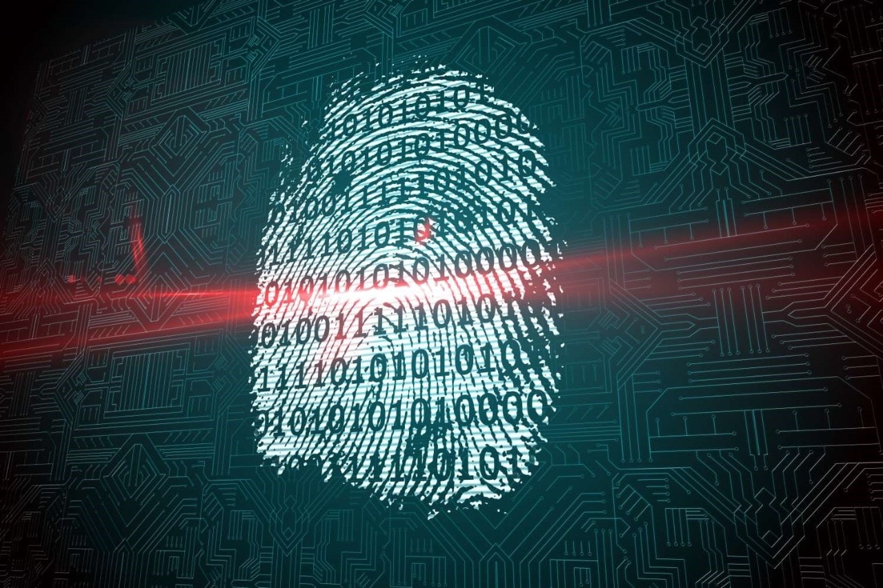 Thumb print on screen Thumb print on screen